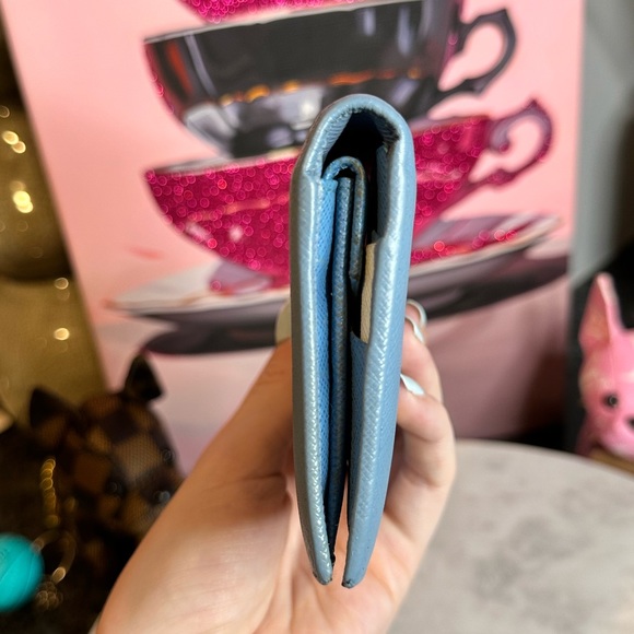 Prada Saffiano Leather Compact Wallet - Picture 6 of 15